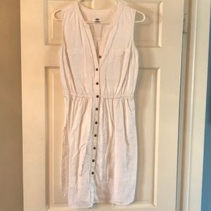 White linen Old Navy dress
